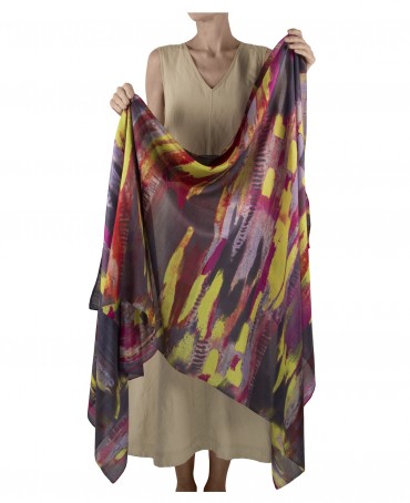 Палантин Женский SN40-VAGUES/FUCHSIA